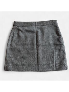 Gap Wool Blend Chevron Mini Pencil Skirt, Size 2